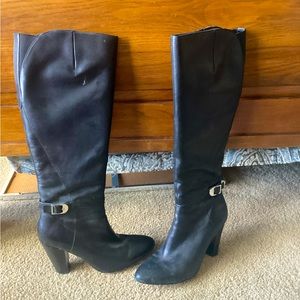 Black, calf boots